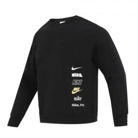 Original New Arrival NIKE AS M NK CLUB + BB CREW MLOGO Men's Pullover Jerseys Sportswear