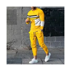 Men's Long Sleeve T-shirts and Pants Two Piece Poker 3D Printed Men's Sets Casual Suit nike tech fleece