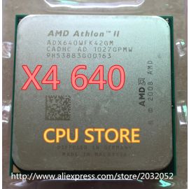 AMD Athlon II X4 640 3GHz AM3 938-pin Processor Dual-Core 2M Cache 45nm Desktop CPU (working 100% Free Shipping)