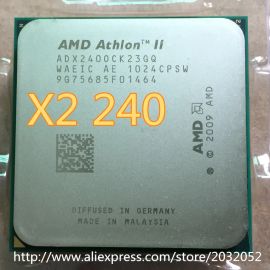 Original AMD Athlon II X2 240 CPU Processor (2.8Ghz/ 2M /2000GHz) Socket am3 am2+ 938 pin(working 100% Free Shipping)