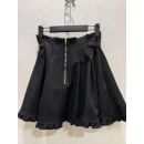 Rojita Girl Cute Heart Buckle Rhinestone Skirt Student Female 2023 Spring and Autumn New Sweet Black Short Skirts for Women