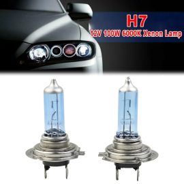 2x Car 12V H7 100W 8500K Halogen Lamp Super