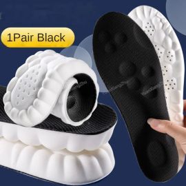 1Pair 4D Soft Shoes Insoles for Feet 